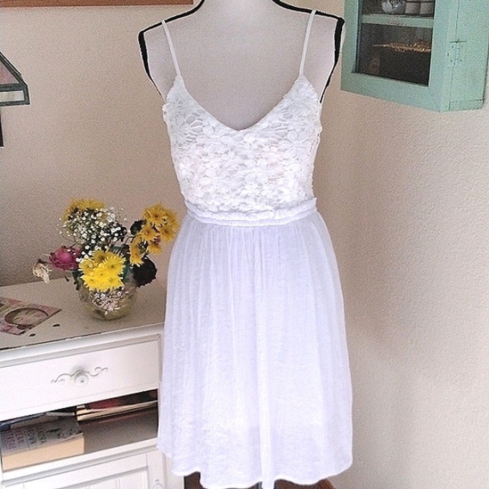 Mind Code Lacy Sun Dress Soft Girl